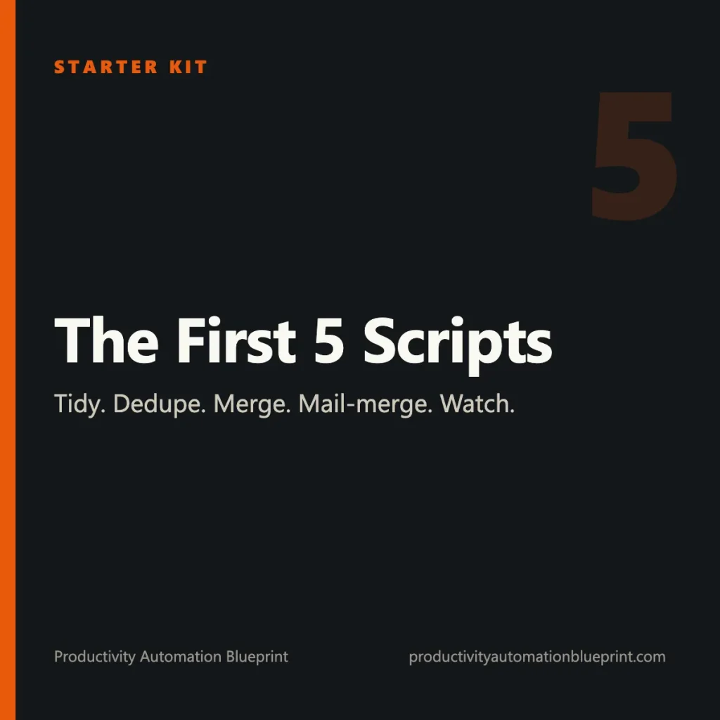 The First 5 Scripts