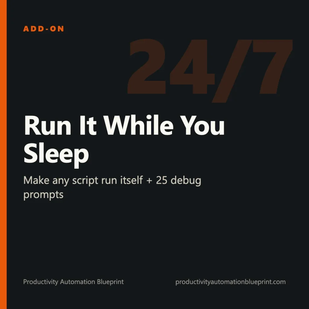 Scheduler Add-on: Run It While You Sleep